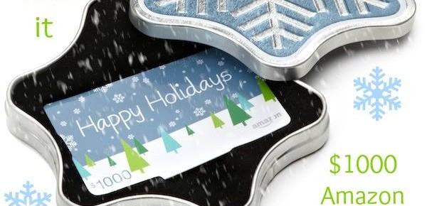 HUGE December Giveaway: $1,000 Amazon Gift Card! HUGE December Giveaway: $1,000 Amazon Gift Card!