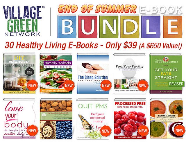 30 Healthy Living E-Books for $39 – This Week Only!