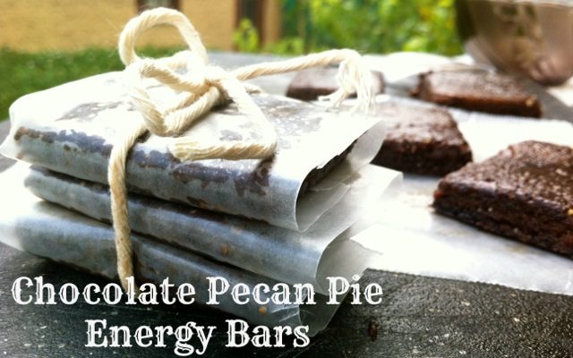 Chocolate Pecan Pie Energy Bars
