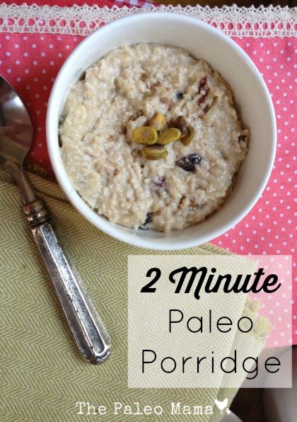 2 Minute Paleo Breakfast Porridge
