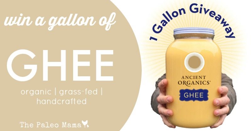 Gallon of Ghee Giveaway