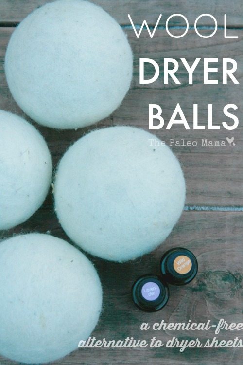 Wool Dryer Balls from The Paleo Mama